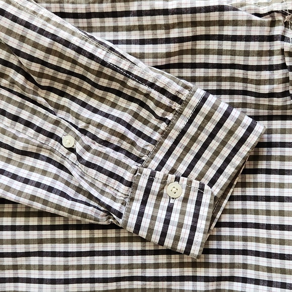 Old Navy Plaid, Men's Button Down Shirt, Plaid, Long Sleeve, XL - Picture 2 of 6